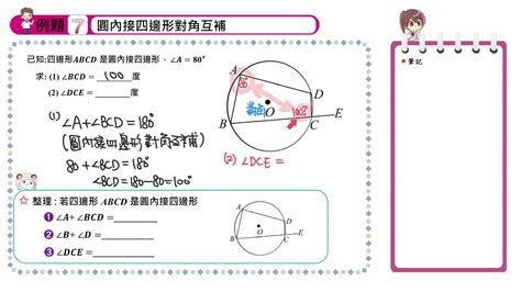 梯形中有一個圓形與四邊相接|圓內接四邊形:性質定理,判定定理,面積計算,相關例題,